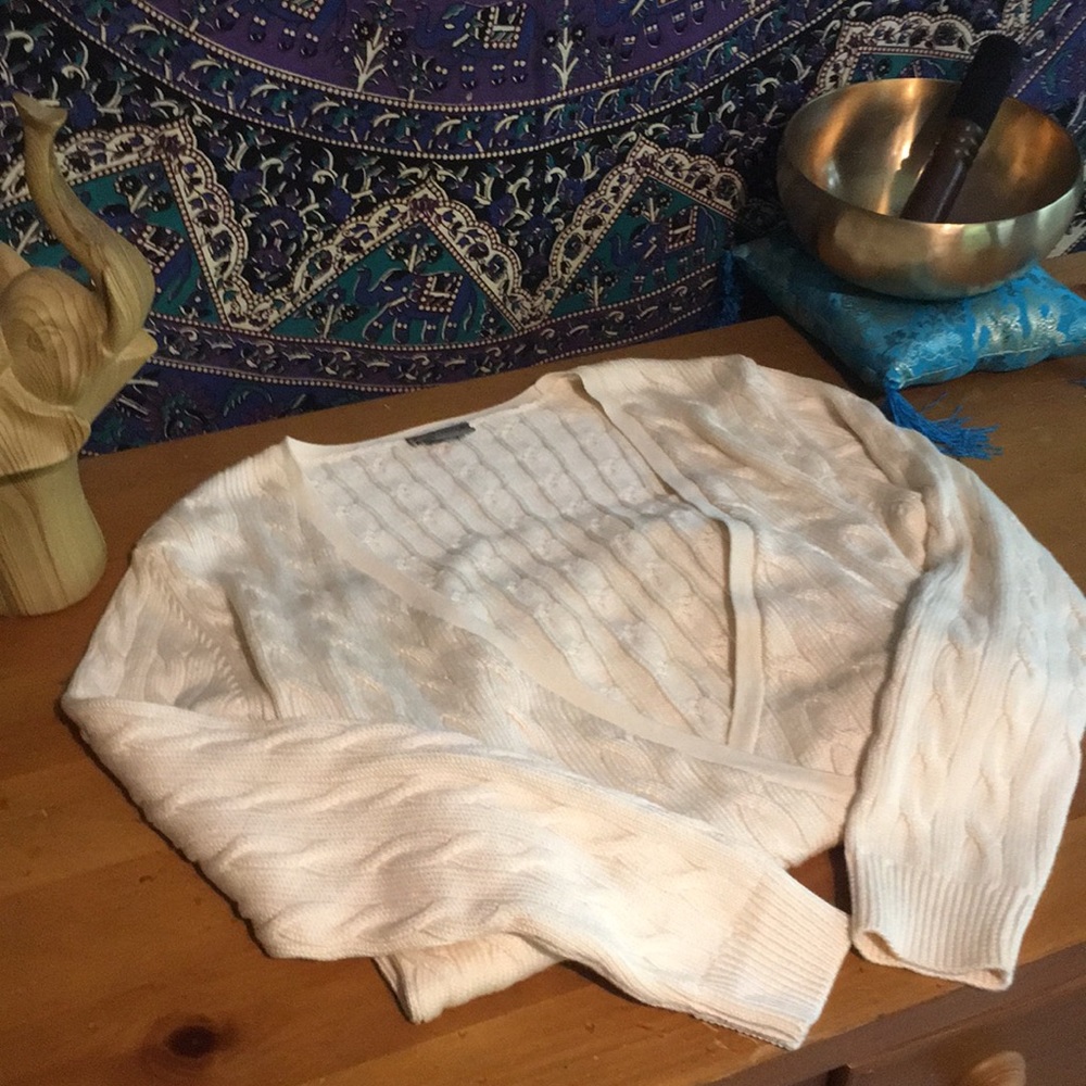 NWOT Ann Taylor Silk Wrap Sweater
